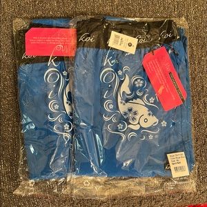 3- KOI women’s scrub pants, Royal Blue, style Spirit, Petite, XL